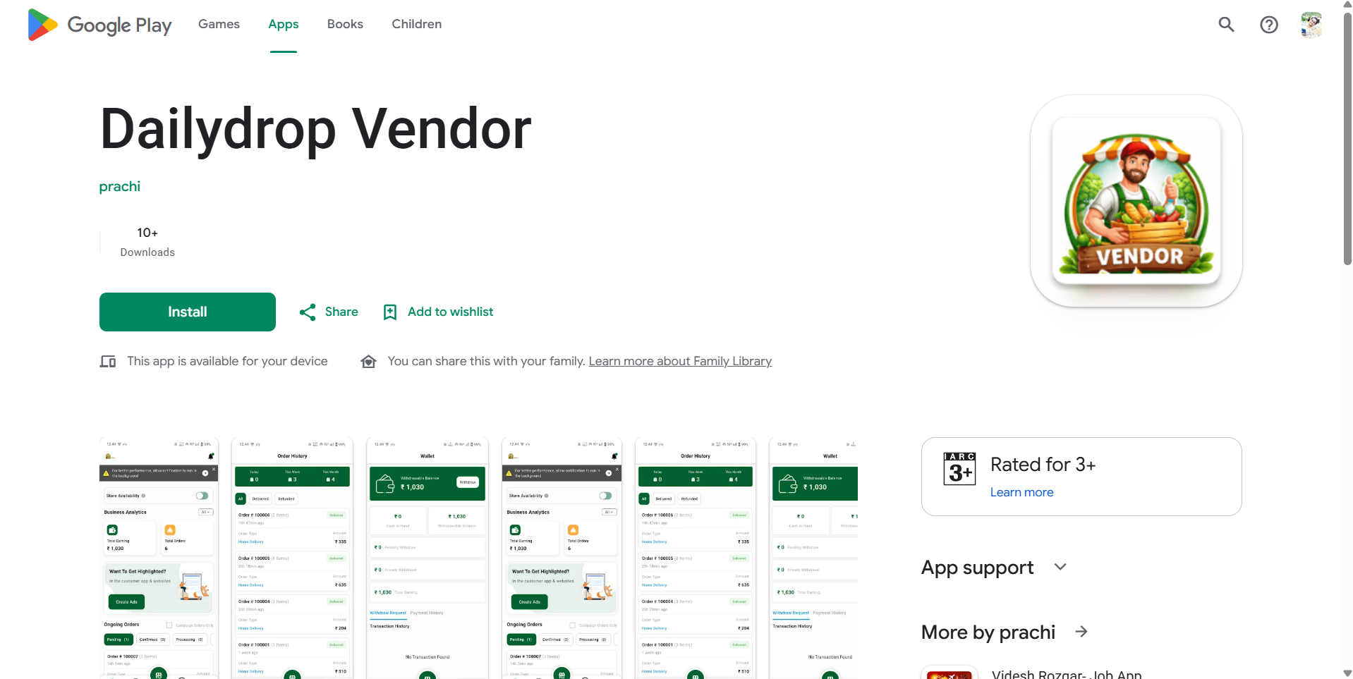 Dailydrop Multi Vendor Grocery App